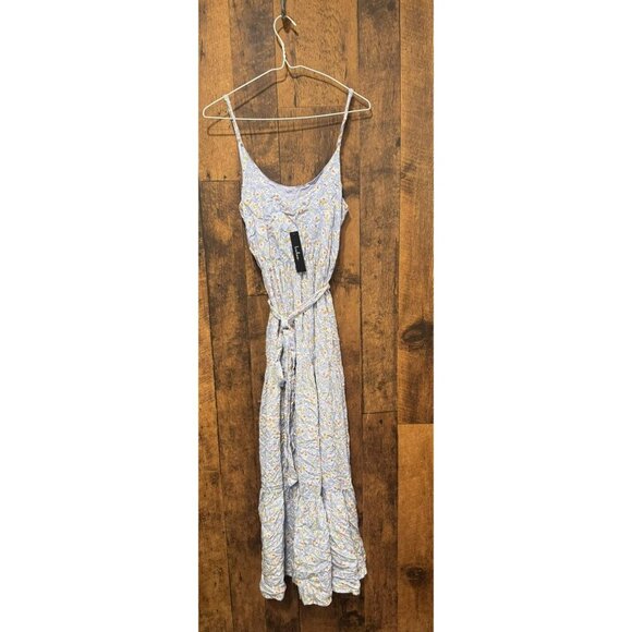 NWT lulus Bliss Light Blue Floral Maxi Dress XS - Picture 3 of 4